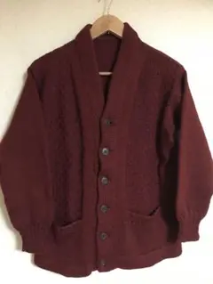 ビンテージ　ハンドメイド　カーディガン　50s 60s