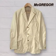マクレガー McGREGOR ベージュ テーラードジャケット　綿　麻