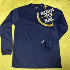 ASICS スポーツウェア　紺色