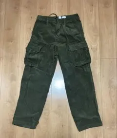 GAP バギー コーデュロイ カーゴパ　OLIVE_NIGHT Sサイズのサムネイル