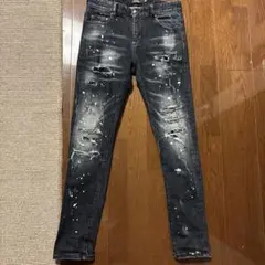JACKROSE スキニーデニム ブラックFUGA CIVARIZSベルト付き - メルカリ