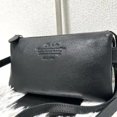 美品】Dakota レザーショルダーバッグ 財布とペットボトル(横)が入る 