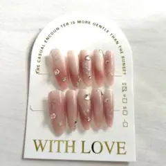 ネイルチップ　ピンク