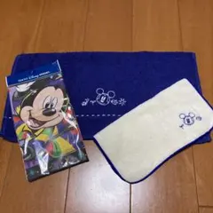 ディズニー　ウォッシュタオル・ハンカチ　3枚セット　未使用品