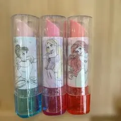 東京ディズニーリゾート　プリンセス　リップ型 消しゴム 3個セット