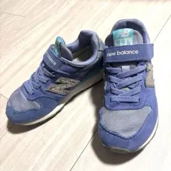New Balance スニーカー 青紫色 ベルクロ 20センチ