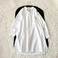 美品 STAMPANDDIARY 中川政七商店 バックプリーツコットンブラウス 