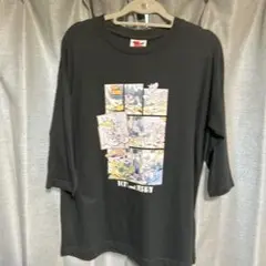 トムとジェリー Tシャツ 7分袖 黒