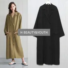 H BEAUTY&YOUTH ダブルブレステッド ドレス ワンピース