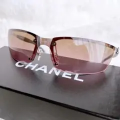 美品】CHANEL ココマーク サングラス ピンク グラデーション 4002