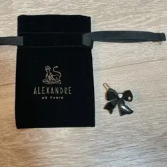 ALEXANDRE DE PARIS ブラックリボンヘアアクセサリー