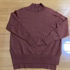 り*う様 OPAQUE.CLIP ブラウン タートルネックニット