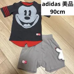 ミッキーマウス　Tシャツ　ズボン　上下セット　90cm adidasのサムネイル