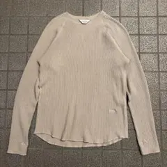 【新品】25AW UNUSED サーマル ワッフル カットソー ロンT サイズ4 NVRFRGT - 【25AW】 ワッフル サーマル ロングスリーブ 長袖 T