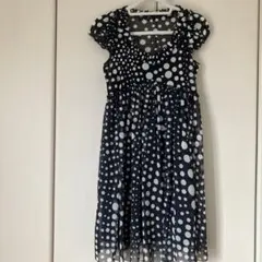 ドット柄 シフォン チュニック 半袖のサムネイル