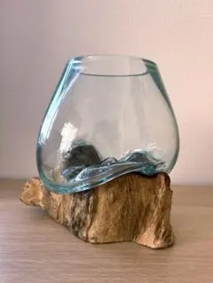 花瓶 ガラス フラワーベース KURATA 銀彩 すりガラス Art Vase - メルカリ