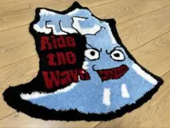 【Ride the Wave】 ラグ　マット インテリア　タフティング