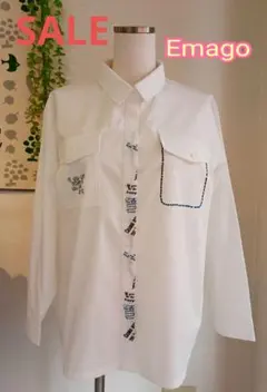 meeny miny×CAT&BAKES 9456 コラボ 長袖シャツ 猫 白 - メルカリ