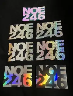 NOE246 ステッカー ホログラム　7枚セット　グラフィティ 2026年最新】NOE246の人気アイテム - メルカリ