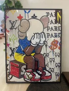 特殊ミラーアートパネル ベアブリック Louis Vuitton Supreme - メルカリ