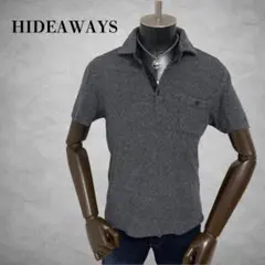 HIDEAWAYS 半袖ポロシャツ　グレー系　半袖カットソー　トップスのサムネイル