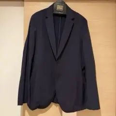 ネイビー テーラードジャケット Lサイズ グンゼ　ボディーワイルド