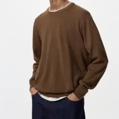 メリノクルーネックセーター ユニクロ