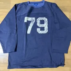 BEAMS ネイビー 長袖Tシャツ