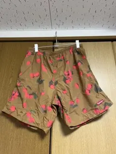 Supreme チェリー柄 ナイロンショーツ ブラウンのサムネイル