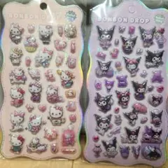 ⑭クロミ　キティ　3Dシール２枚セット