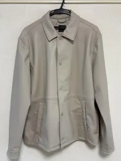 zara フェイクレザージャケット