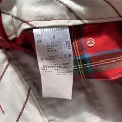 レディース Mサイズ 赤 チェック ミニスカート