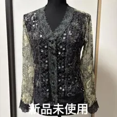 新品】スーパービューティーサイド花ジャガード透かし編みフード付き