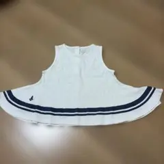 ホワイト ストライプ タンクトップ M