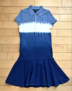 150cm ラルフローレン グラデーション ポロワンピース 半袖/ポニー刺繍