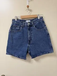 デニム ハイウエスト ショートパンツ　ZARA