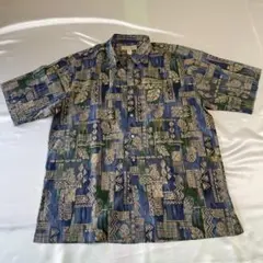 152未使用級　USA製　トリリチャード　アロハシャツ L〜XL コットン　半袖のサムネイル