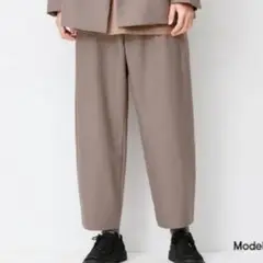 GU ジーユー バルーン アンクルパンツ グレージュ L
