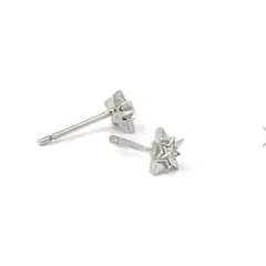 STAR JEWELRY 星　K10（ホワイト)　ピアス　片耳