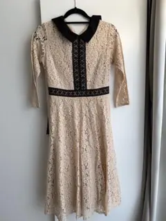 tococo ベージュ レース ワンピース M