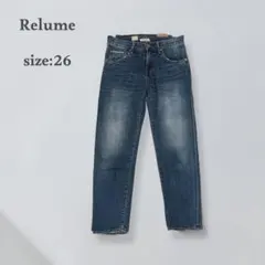 Relume テーパドジーンズ　デニム　ジーパン　日本製　スリム　カジュアルのサムネイル