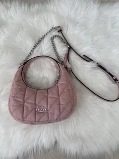 COACH キルティングショルダーバッグ ピンク