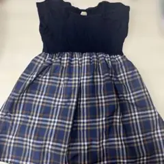 petit main チェック柄ワンピース 120cm