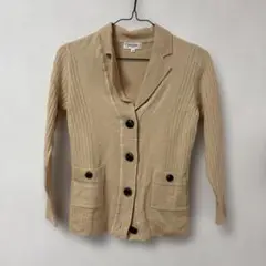 pierre cardin ベージュ カーディガン 40