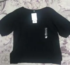 最終値下げ　新品　ユニクロ　3D　コットンクルーネックセーター　５分袖