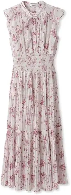 SNIDEL sustainable フリルプリントワンピース