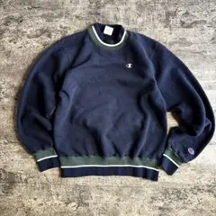 USA製 Champion トリコタグ スウェット M 紺 リンガー メンズ古着