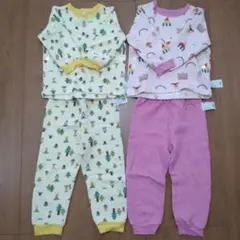 ユニクロ　キルトパジャマ　ディズニー　KIDEA　100cm　2種セット