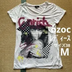 ozoc グラフィックプリント 半袖チュニック 38 ♦︎匿名配送