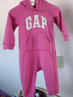 GAP フード付きロンパース ピンク